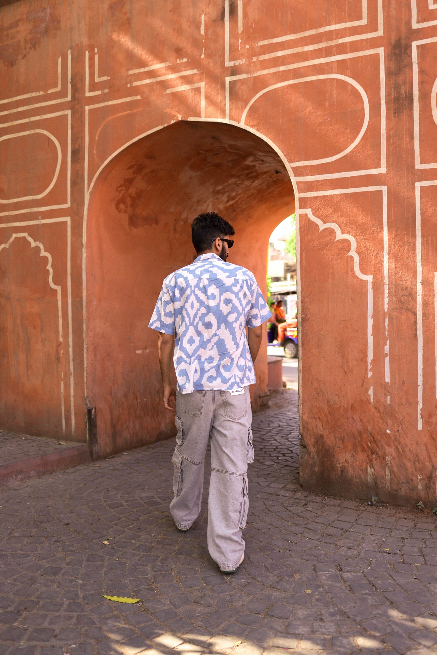 Sky Blue Ikat Shirt
