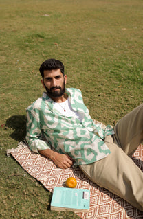 Sage Ikat Summer Shirt
