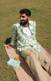 Sage Ikat Summer Shirt